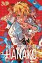 „Mein Schulgeist Hanako“, Band 24, bunte Manga-Illustration mit drei Figuren und fantasievollen Elementen auf rotem Hintergrund.