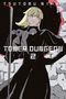 „Tower Dungeon 2“ steht in großen Buchstaben. Eine Person mit blonden Haaren und schwarzem Umhang hält einen Stock., Buch