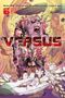 Text: "VERSUS", "Autor: ONE | Zeichnungen: Kyoutarou Azuma | Layout: bose". Illustration mit kämpfenden Figuren und Blumen., Buch