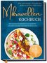 Titel: Mikrowellen Kochbuch. Zum Thema: Anfänger, Studenten. Ein Teller mit einem Omelett daneben., Buch