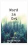 Nicole Morich: Mord im Ort, Buch