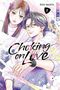 "Choking on Love", Keiko Iwashita, TOKYOPOP. Illustration von zwei Personen, ein Mann und eine Frau, mit bunten Spritzern., Buch