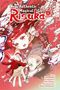 "New Authentic Magical Girl Risuka 6" steht oben, ein Mädchen mit rotem Haar greift nach einem Jungen, beide im Wasser., Buch