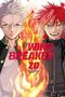 „WIND BREAKER“, „20“, „SATORU NII“. Zwei Figuren mit flammender Trennung in der Mitte, blond und rothaarig. Manga-Stil., Buch