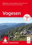 "60 Touren zu Panoramagipfeln... Vogesen. Mit ROTHER APP." Darunter eine Berglandschaft mit Wanderern. Logo: ROTHERM WANDERFÜHRER.