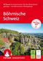 Text: "55 Touren im tschechischen Teil des Elbsandsteingebirges – mit Böhmischem Mittelgebirge. Böhmische Schweiz." Unten sieht man Felsen, Wald und ein rotes Dach. Logo: ROTHER., Buch