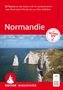 "50 Touren an der Küste und im Landesinneren – von Mont-Saint-Michel bis zur Côte d'Albâtre. Normandie. Steilküste am Meer."