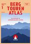 "Bayerische Alpen", "BERGTOUREN ATLAS", "ALLGÄUER & AMMERGAUER ALPEN". Silhouette von Bergen, unten Logo: ROTHER., Buch