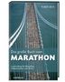 "Das große Buch vom Marathon. Lauftraining für Marathon, Halbmarathon und 10 km." Eine Brücke voller Läufer von oben., Buch