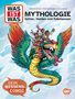 „WAS IST WAS Comic: Mythologie – Götter, Helden und Fabelwesen. Dein Wissenscomic.“ Eine bunte, geflügelte Schlange., Buch