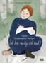 "Paula Modersohn-Becker. Ich bin mutig, ich male!" Illustration einer Frau im blauen Kleid, die im Freien auf einer Decke zeichnet., Buch