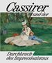„Cassirer und der Durchbruch des Impressionismus.“ Impressionistisches Gemälde zeigt Personen in einer sommerlichen Wiese.