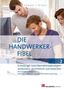 "DIE HANDWERKERFIBEL Band 2" zeigt drei Personen, die gemeinsam an einem Computer arbeiten. Logo unten rechts., Buch