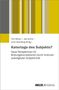 Titel: "Katertage des Subjekts?" mit Herausgebern Tom Braun, Jule Korte, Lisa Unterberg. Gestreifte Farbgestaltung, BELTZ Juventa Logo., Buch