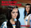 Text oben links: "Marie Versini Geliebte Nscho-tschi". Unten rechts: "Michael Petzel". Frau mit geflochtenem Haarband., Buch