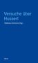 Versuche über Husserl, Buch