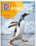 Der Text lautet: "WAS IST WAS PINGUINE", "Immer cool drauf", "Annette Scheffer". Ein Pinguin läuft am Strand.