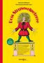 "Doss Struwwelpeterree" steht in roter gewölbter Schrift. Illustration eines Jungen mit wildem Haar, der auf einer Kiste steht., Buch