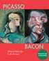 Text: "PICASSO", "BACON", "What It Feels Like to Be Human".  
Eine abstrakte Illustration mit verzerrten Figuren., Buch