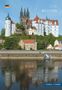 Text: "DOM MEISSEN". Ansicht einer Burg mit Türmen auf einem Hügel, davor ein Fluss mit Spiegelung. Links oben eine Deutschland-Flagge., Buch
