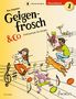 "Ros Stephen Geigenfrosch & Co Violinschule für Kinder. Ein Mädchen und Junge spielen Geige mit Tieren; Schellfisch, Maus.", Noten