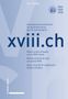 Vol. 17/2026, xviii.ch, Schweizerische Zeitschrift für die Erforschung des 18. Jahrhunderts. Blaues Layout mit einem Logo., Buch