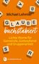 "GLAUBE buchstabiert" auf Scrabble-Steinen. Orange Hintergrund, Text von Michael Lehmler, Schwabenverlag-Logo., Buch