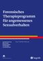 Leonardo Vertone: Forensisches Therapieprogramm für angemessenes Sexualverhalten, Buch