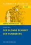 Texte: PLUS, KÖNIGS MATERIALIEN, LUDWIG TIECK, DER BLONDE ECKBERT, DER RUNENBERG. Illustration: Waldszene in Gelb., Buch