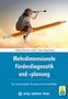 „Mehrdimensionale Förderdiagnostik und -planung“ steht groß auf blauem Hintergrund. Ein Mädchen fliegt auf einem Stift., Buch