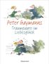 "Peter Gaymanns Traumpaare im Liebesglück" steht auf einer Illustration. Ein Paar rennt aufeinander zu und umarmt sich., Buch