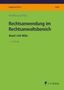 Laura Hoffmann: Rechtsanwendung im Rechtsanwaltsbereich, Buch
