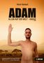 "ADAM - ALLEIN AUF DER WELT - KNIGGE" steht groß. Ein Mann hebt seine Hand in sandiger Wüstenlandschaft., Buch