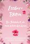 „Essbare Blüten. Die Schönheit, die man schmecken kann.“ Rosa Hintergrund, umgeben von bunten Blüten., Buch