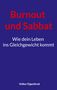 „Burnout und Sabbat. Wie dein Leben ins Gleichgewicht kommt.“ Autor: Volker Eigenbrod. Blauer Hintergrund., Buch
