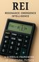 Text: REI, RESONANCE · EMERGENCE · INTELLIGENCE, A SYMBOLIC FRAMEWORK OF STRUCTURAL PHYSICS.  
Ein Taschenrechner zeigt eine Formel., Buch