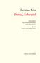 "Denke, Schwein! Arbeitsbuch für Schauspieler. Band I, Texte auswendig lernen." Schwarzer und roter Text auf beigem Hintergrund., Buch