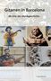 Text: Gitarren in Barcelona. 80 Orte der Musikgeschichte. Torge Braemer. Vier Bilder von Musikern mit Gitarren und Skulpturen., Buch