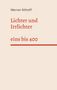 Werner Althoff, "Lichter und Irrlichter, eins bis 400". Schlichte Gestaltung in Beige und Rot., Buch
