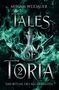 Der Text lautet: "Miriam Weidauer, Tales of Toria 2, Das Ritual des Alchemisten". Eine Flasche vor grünen Rauchschwaden., Buch