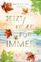 "KATHARINA JÄCKLE, JETZT oder FÜR IMMER". Herbstblätter auf abstraktem Hintergrund, goldener Glanz., Buch