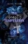 "THE BEAST'S TEMPTATION" von Alexa J. Bloom, "SHADOWFALL ACADEMY 2". Dunkle Blumen, Schlangen, Schädelsymbolik., Buch
