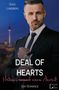"Deal of Hearts. Vertraue niemals einem Anwalt. Gay Romance." Ein Mann in Anzug vor einer nächtlichen Skyline., Buch