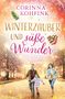 „Corinna Kohfink. Winterzauber und süße Wunder.“ Eine Familie spaziert fröhlich durch eine beleuchtete, winterliche Stadt., Buch