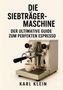 "Die Siebträgermaschine. Der ultimative Guide zum perfekten Espresso. Karl Klein." Silberne Espressomaschine mit Tasse., Buch
