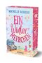 "Michelle Schrenk, Ein Wintermeerchen, SylRoman." Ein buntes Cover mit Leuchtturm, Strandkorb, Seesternen und Möwen., Buch