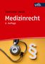„Constanze Janda, Medizinrecht, 6. Auflage“ auf rotem Hintergrund, ein Stethoskop und Paragraphensymbol darunter., Buch