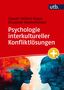 "Psychologie interkultureller Konfliktlösungen" unter Autorenname, bunte Silhouetten in Profilansicht, utb-Logo., Buch
