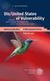 „Dis/United States of Vulnerability“, literarische und kulturelle Übertretungen, American Studies Monographienreihe, Band 330. Ein Kolibri schwebt vor einem rot-blauen Hintergrund., Buch