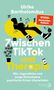 "Zwischen TikTok und Therapie" von Ulrike Bartholomäus. Silhouette auf gelbem Sitzsack, Emojis und Symbole umgeben sie., Buch